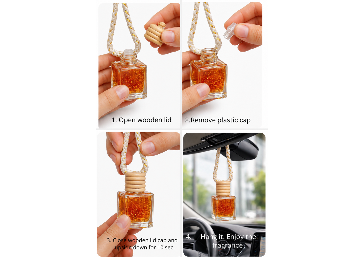 Secret Sin Diffuser | Luxury Car Fragrance Hanging pod with Natural Oils | Premium Car Accessory (10 ml)