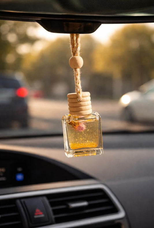Pack of 2 . Hanging Car Fragrance . Rose Blush and Oudh